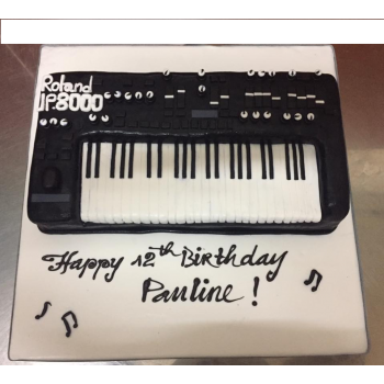 Keyboard Fondant Cake